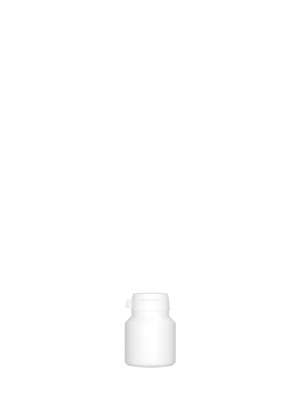 Dose "Standard" 50 ml weiß mit Handy-Cap-Verschluss mit Abreißring
