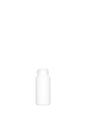 Dose "Standard" 125 ml weiß mit Handy-Cap-Verschluss mit Abreißring