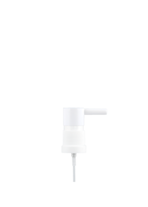 Orale Pumpe weiß mit Schutzkappe (0,14 ml, GL18, Sprühkopf starr 20 mm)