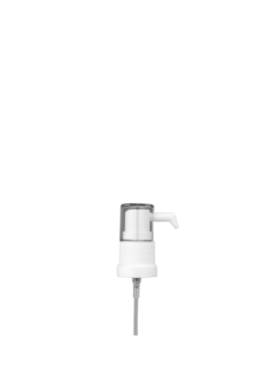Tropfenspender-Pumpe weiß mit geschlitzter Schutzkappe (0,14 ml, GL18)