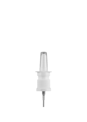Nasale Pumpe weiß mit Schutzkappe (0,14 ml, GL18 RDS)