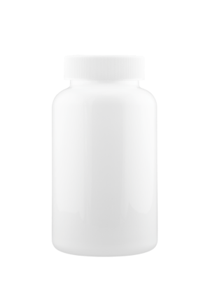 Pillendose 500 ml weiß mit Verschluss glatt mit PS60-Einlage