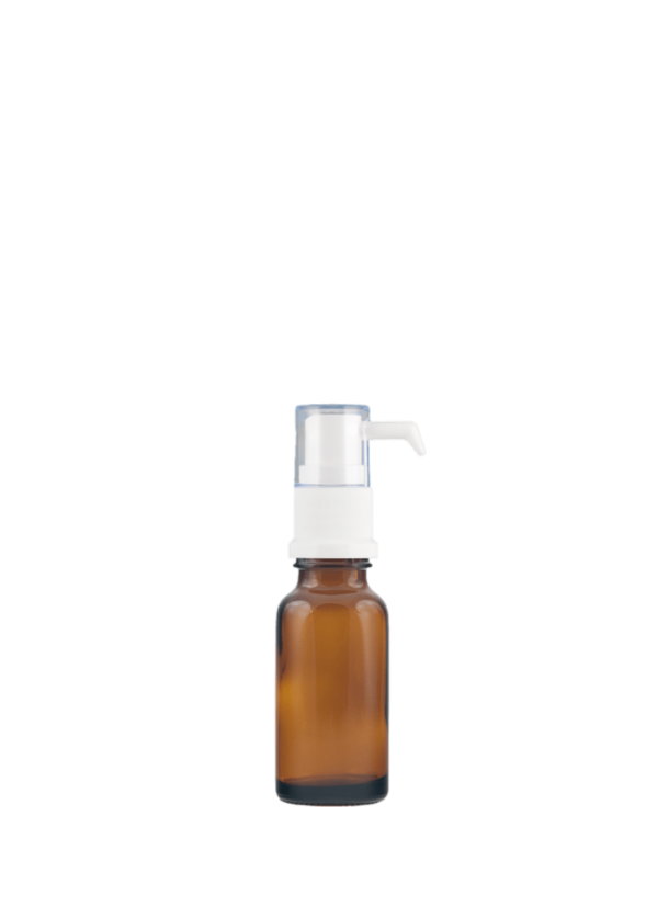  Tropfflasche RDS 20 ml braun mit Tropfenspender-Pumpe
